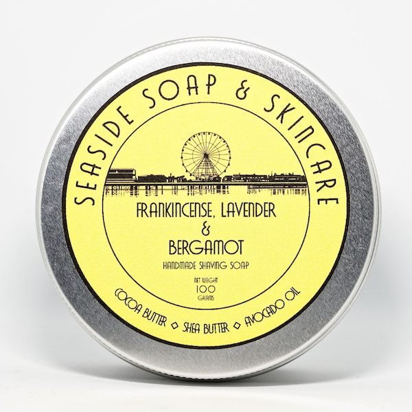 Frankincense, Lavender & Bergamot Shaving Soap 100g