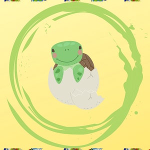 Cute Turtle Yellow Green Cell Phone Wallpaper Background iPhone Android