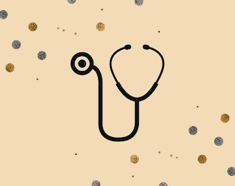 Nurse Stethoscope Dots Cell Phone Wallpaper Background Pink iPhone Android