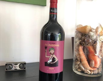 Étiquette personnalisé bouteille de vin ou champagne Magnum