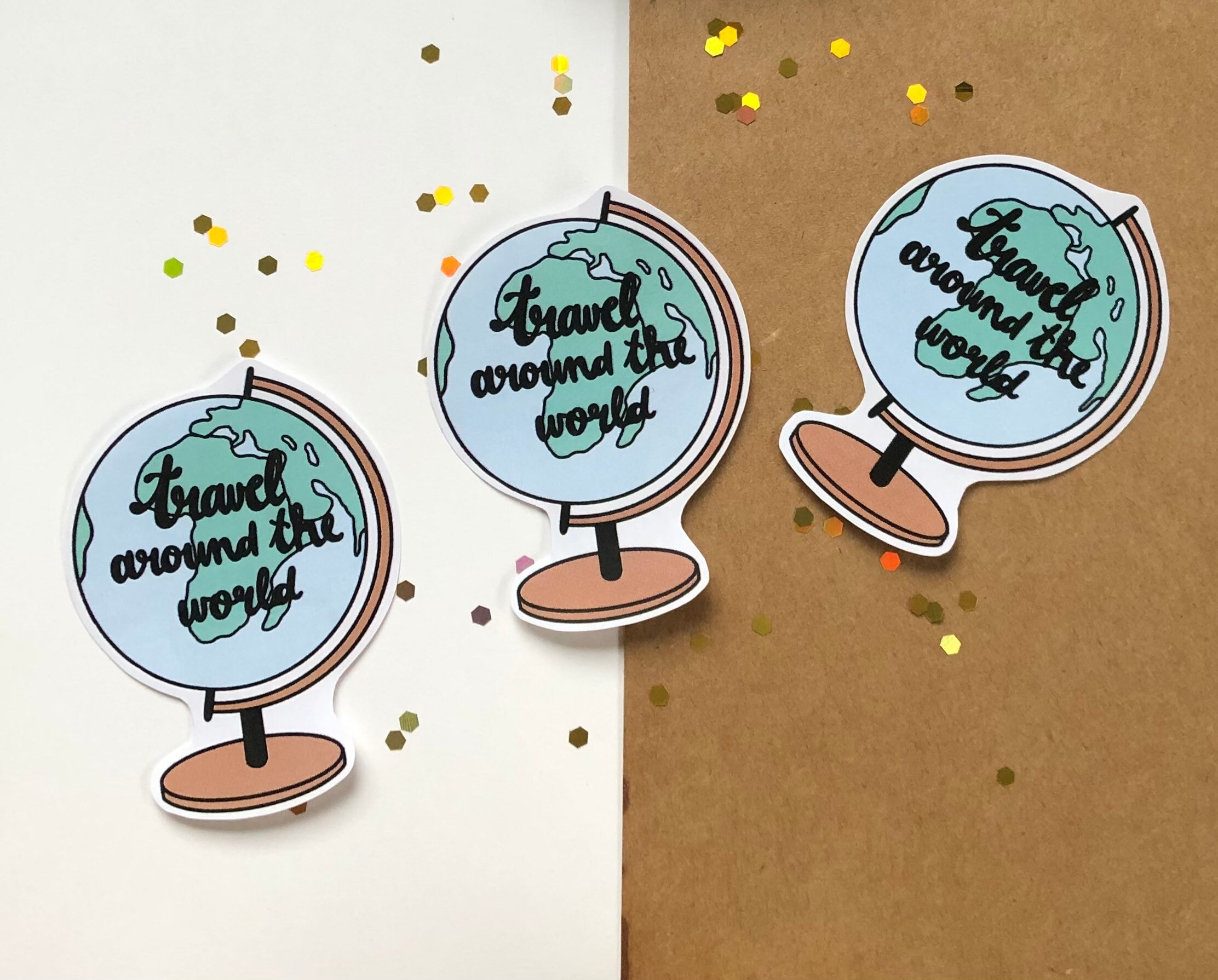 Sommer Strand Sticker Set – 2 Bögen Mit Urlaubs-Motiven (Flamingo, Meer) Für Journal, Planer & Mehr