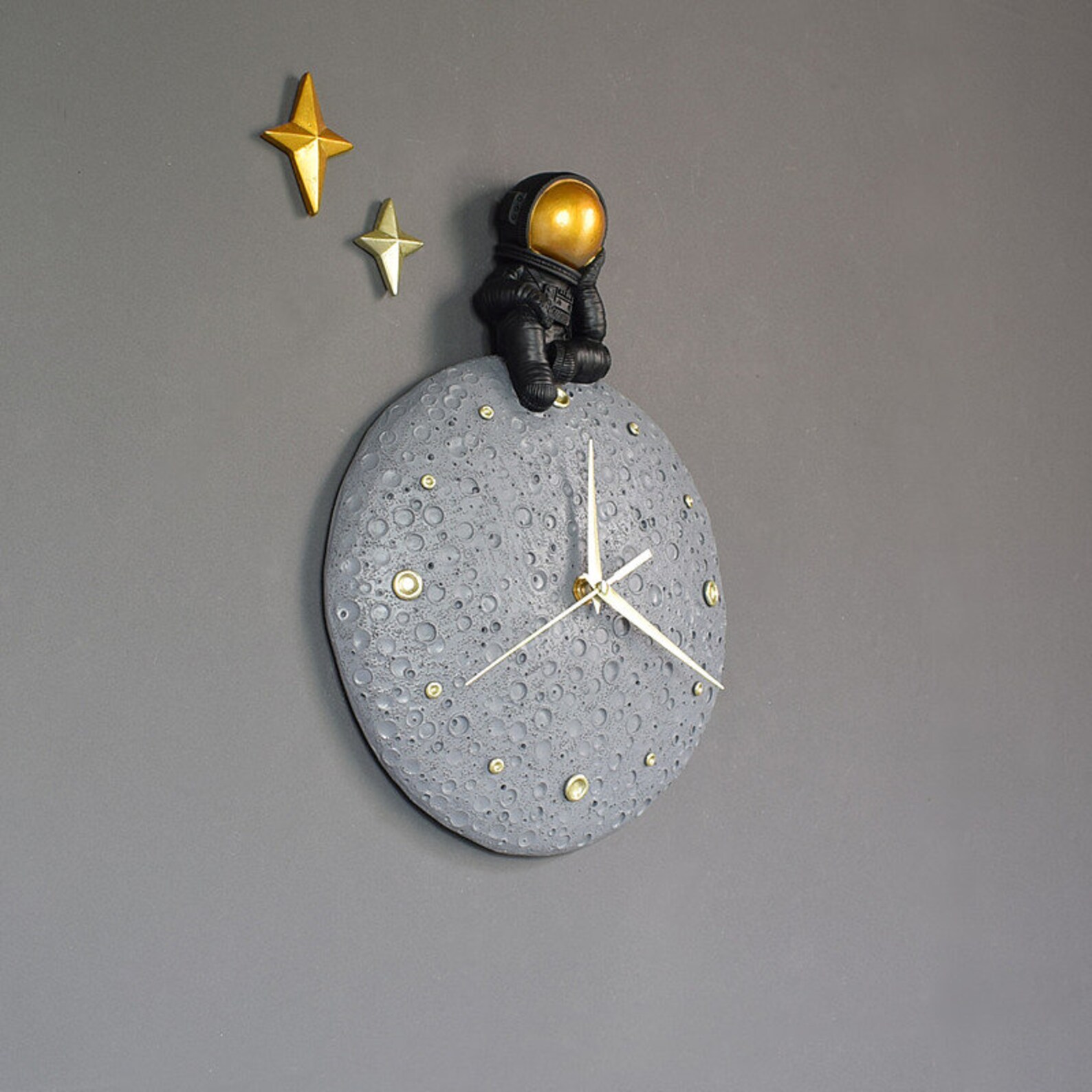 3D Astronaut Space Themed Wall Clock Kitchen Decor Kids Room Etsy