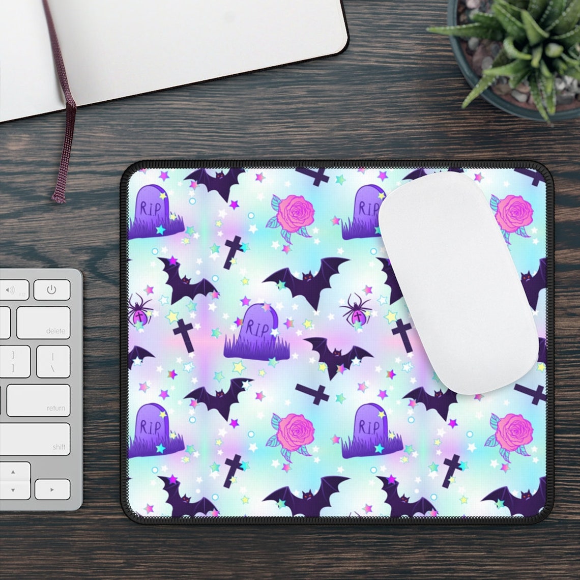 Pastel Goth Mousepad Kawaii Mouse Pad Kawaii Mousepads Pastel Etsy UK