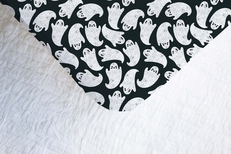 Pastel Goth Fitted Crib Sheet Baby Bedding Cute Ghost Sweet Etsy