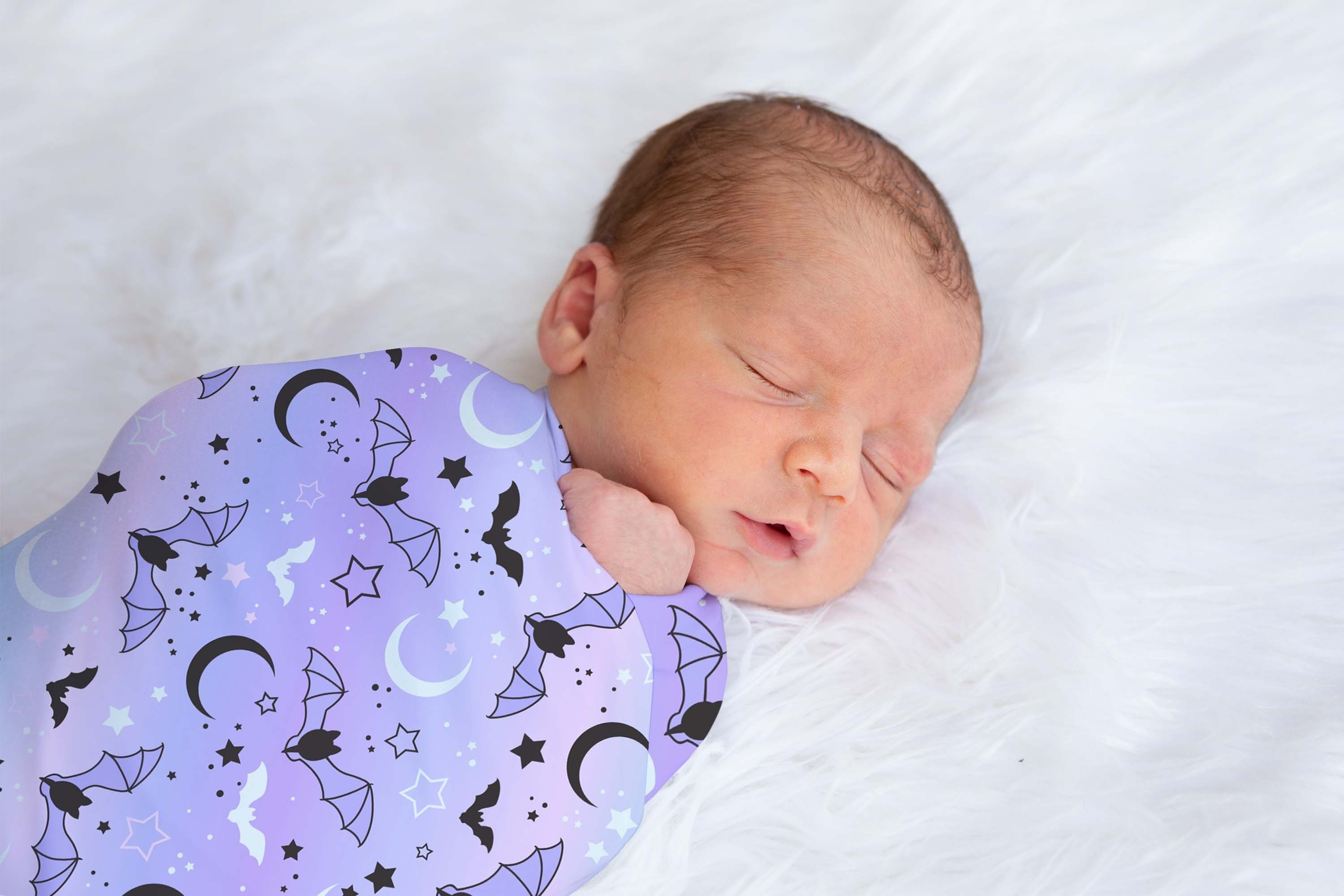 Pastel Goth Baby Bat Swaddle Wrap Stretch Swaddling Blanket Etsy