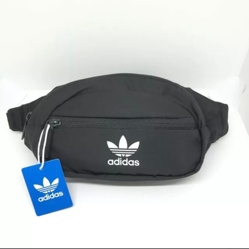 Adidas Core Retro Black Crossbody Fanny Pack Waist Bag Etsy
