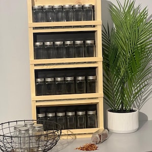 Wall mounted door mounted spice rack image 6