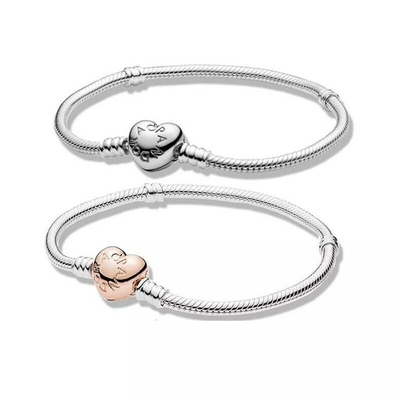 Simil Pandora Bracelet Gold Measures 18 Cm Bag Charm Etsy