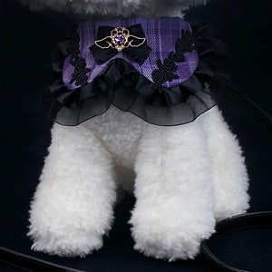 Stylish Adjustable Harness and Leash for Cats and Dogs  Adjustable Cute Pet Collars Designed Elegance Pet Accessories