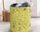 Maths Laundry Basket Collapsible Waterproof Laundry Basket Clothes Storage With Handles Toys Bin Basket For Bathroom Toys Room Nursery