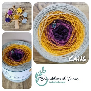 Gradient yarn cake, ombre effect yarn cake, 50cotton/50%acrylic yarn cake