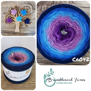 Gradient yarn cake, ombre effect yarn cake, 50cotton/50%acrylic yarn cake