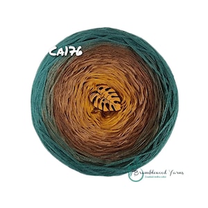 Gradient yarn cake, ombre effect yarn cake, 50cotton/50%acrylic yarn cake CA176