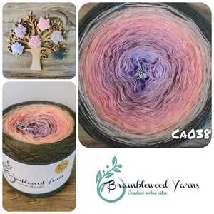 Gradient yarn cake, ombre effect yarn cake, 50cotton/50%acrylic yarn cake