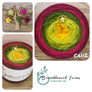 Gradient yarn cake, ombre effect yarn cake, 50cotton/50%acrylic yarn cake