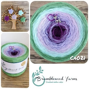 Gradient yarn cake, ombre effect yarn cake, 50cotton/50%acrylic yarn cake