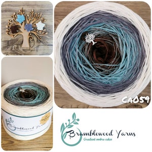 Gradient yarn cake, ombre effect yarn cake, 50cotton/50%acrylic yarn cake