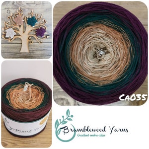 Gradient yarn cake, ombre effect yarn cake, 50cotton/50%acrylic yarn cake
