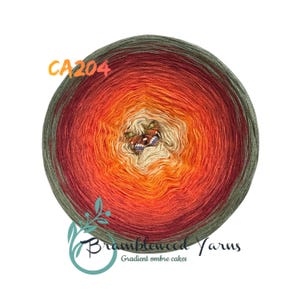 Gradient yarn cake, ombre effect yarn cake, 50cotton/50%acrylic yarn cake