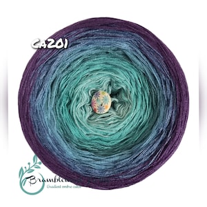 Gradient yarn cake, ombre effect yarn cake, 50cotton/50%acrylic yarn cake
