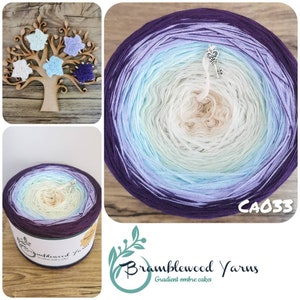 Gradient yarn cake, ombre effect yarn cake, 50cotton/50%acrylic yarn cake