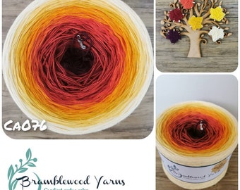 Ombre Gradient Yarn Cake: Cotton Blend Knitting Crochet Yarn