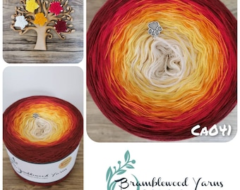 Gradient yarn cake, ombre effect yarn cake, 50cotton/50%acrylic yarn cake