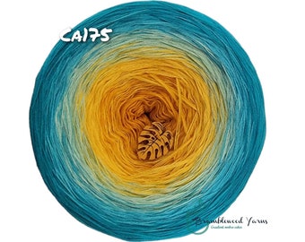 Gradient yarn cake, ombre effect yarn cake, 50cotton/50%acrylic yarn cake CA175