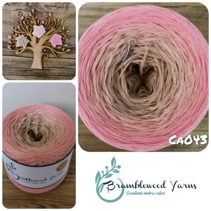 Gradient yarn cake, ombre effect yarn cake, 50cotton/50%acrylic yarn cake
