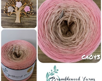 Ombre Yarn Cake: Gradient 50/50 Cotton Acrylic Blend