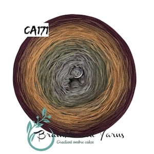 Gradient yarn cake, ombre effect yarn cake, 50cotton/50%acrylic yarn cake CA171