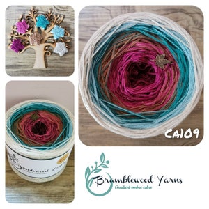 Gradient yarn cake, ombre effect yarn cake, 50cotton/50%acrylic yarn cake