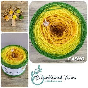 Gradient yarn cake, ombre effect yarn cake, 50%cotton /50acrylic