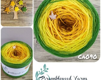 Gradient Yarn Cake: Ombre Cotton-Acrylic Blend