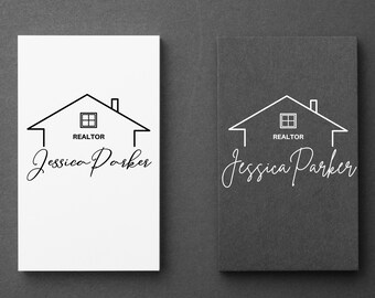 Real Estate Logo, Realtor Logo, Editable Logo, Canva Template, Premade Logo, Real Estate Marketing, Real Estate Branding