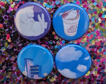 90's Anime Aesthetic Buttons