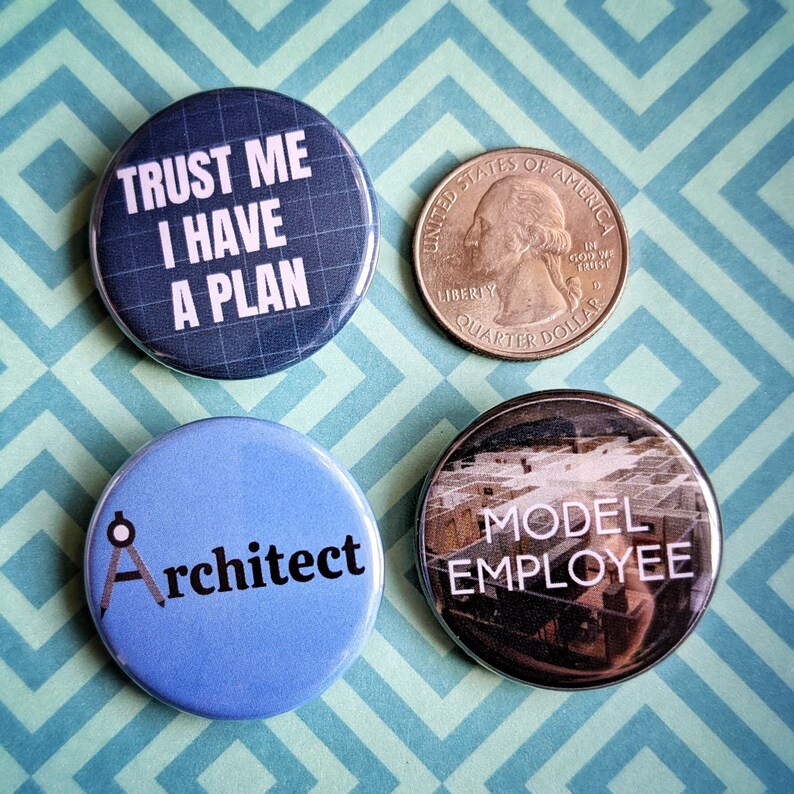 Architect Gifts, Architect Buttons, Architect Pins, Architect Gift ...