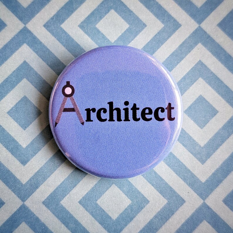 Architect Gifts, Architect Buttons, Architect Pins, Architect Gift ...
