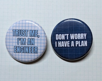 Engineer Pins, Engineer Gifts, Engineer Buttons, Civil Engineer Pins, Civil Engineer Buttons, Blue Print Buttons, Engineering Gifts