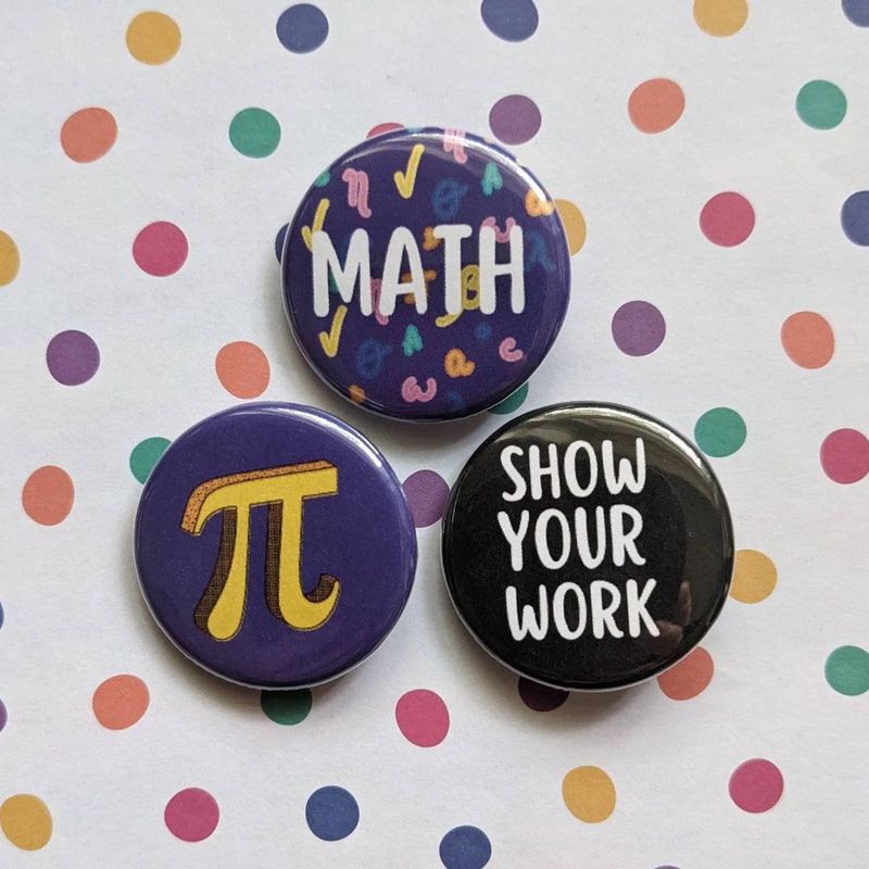 Math Enamel Pin Etsy