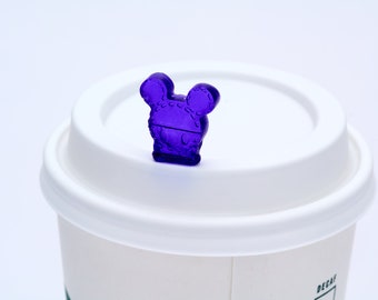 Mouse Ears Reusable HOT Coffee Cup Stopper Keychain