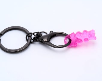 Gummy Bear Reusable HOT Coffee Cup Stopper Keychain