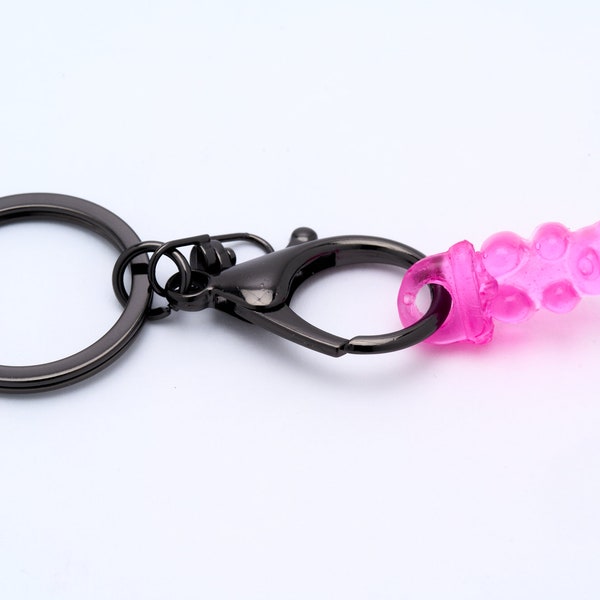 Gummy Bear Reusable HOT Coffee Cup Stopper Keychain