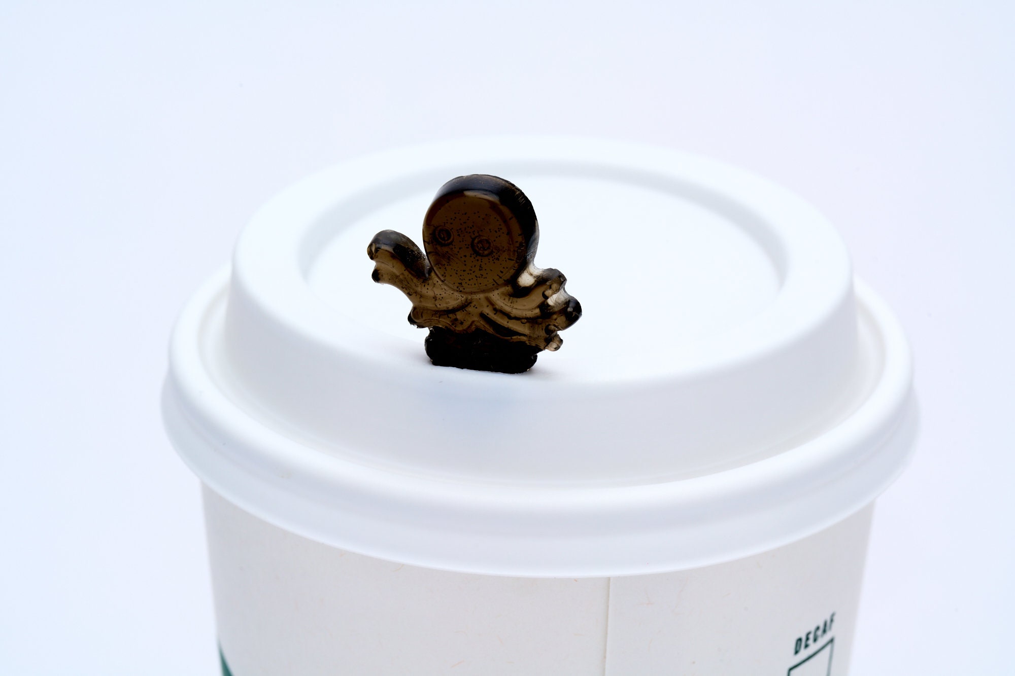 Octopus Reusable HOT Coffee Cup Stopper Keychain