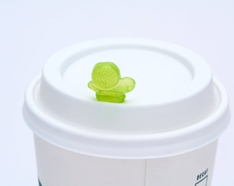 Snail Reusable HOT Coffee Cup Stopper Keychain