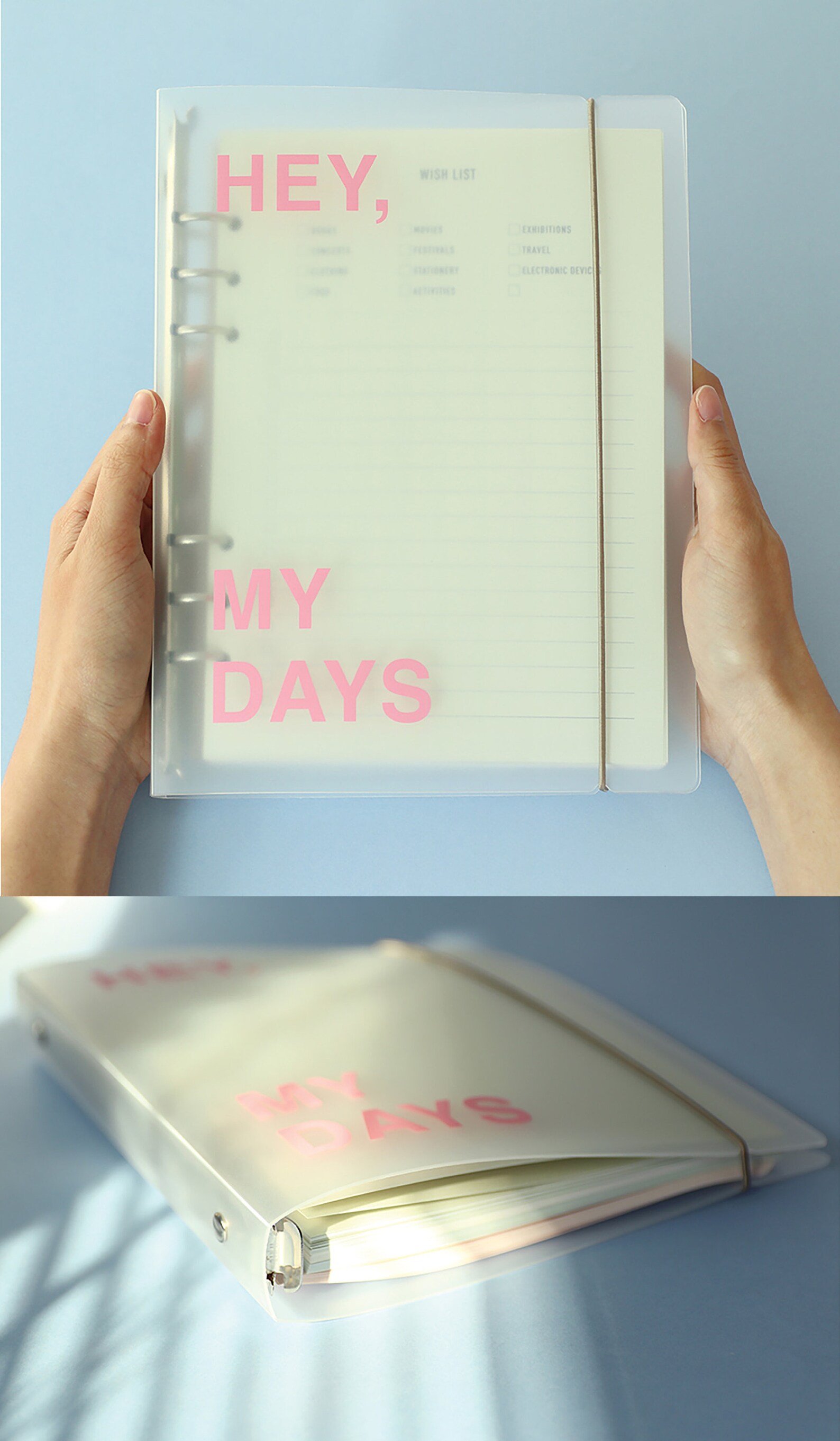 Planner Binder A5 / 6 Rings Binder A5 Clear / Planner Binder Etsy