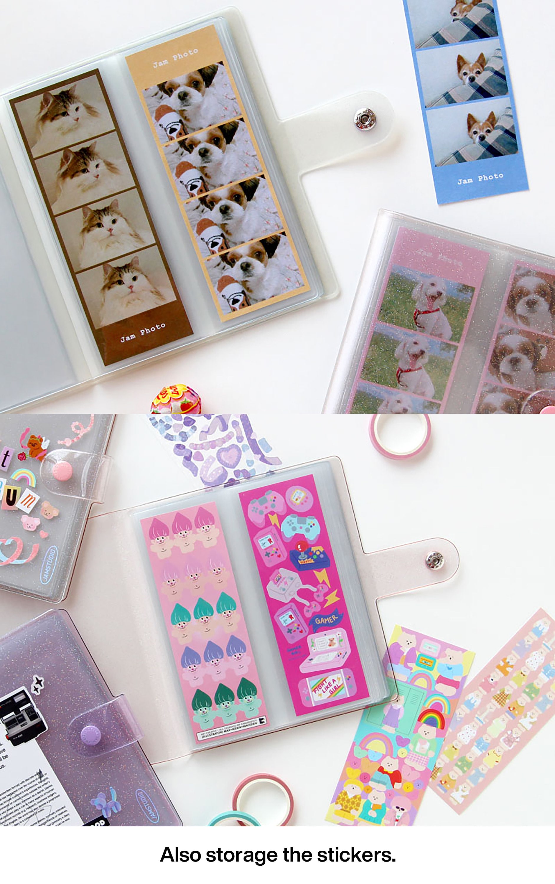 4Cut Photo Album Photo Strips Storage Album Film Photo Album Book