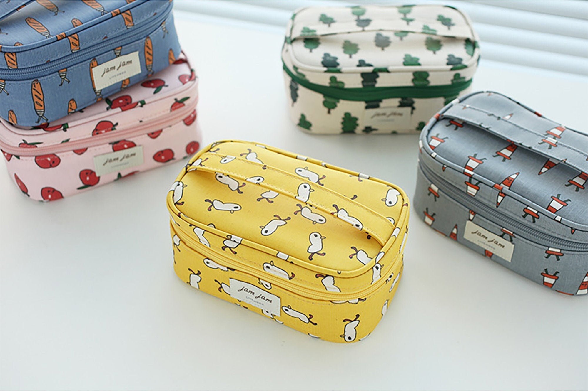 Makeup Pouch for Purse / Cosmetics Bag Small / Zipper Pouch / Etsy