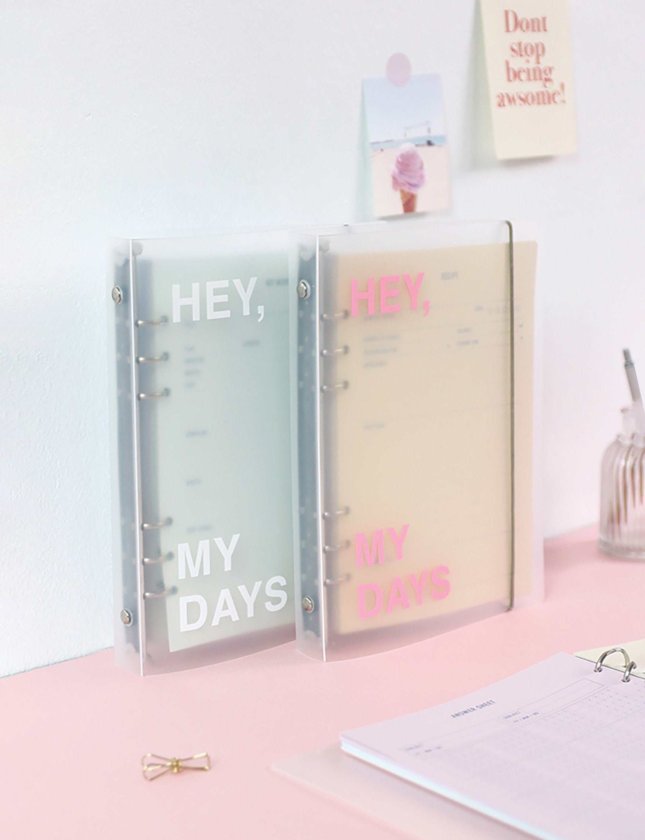 Planner Binder A5 / 6 Rings Binder A5 Clear / Planner Binder Etsy