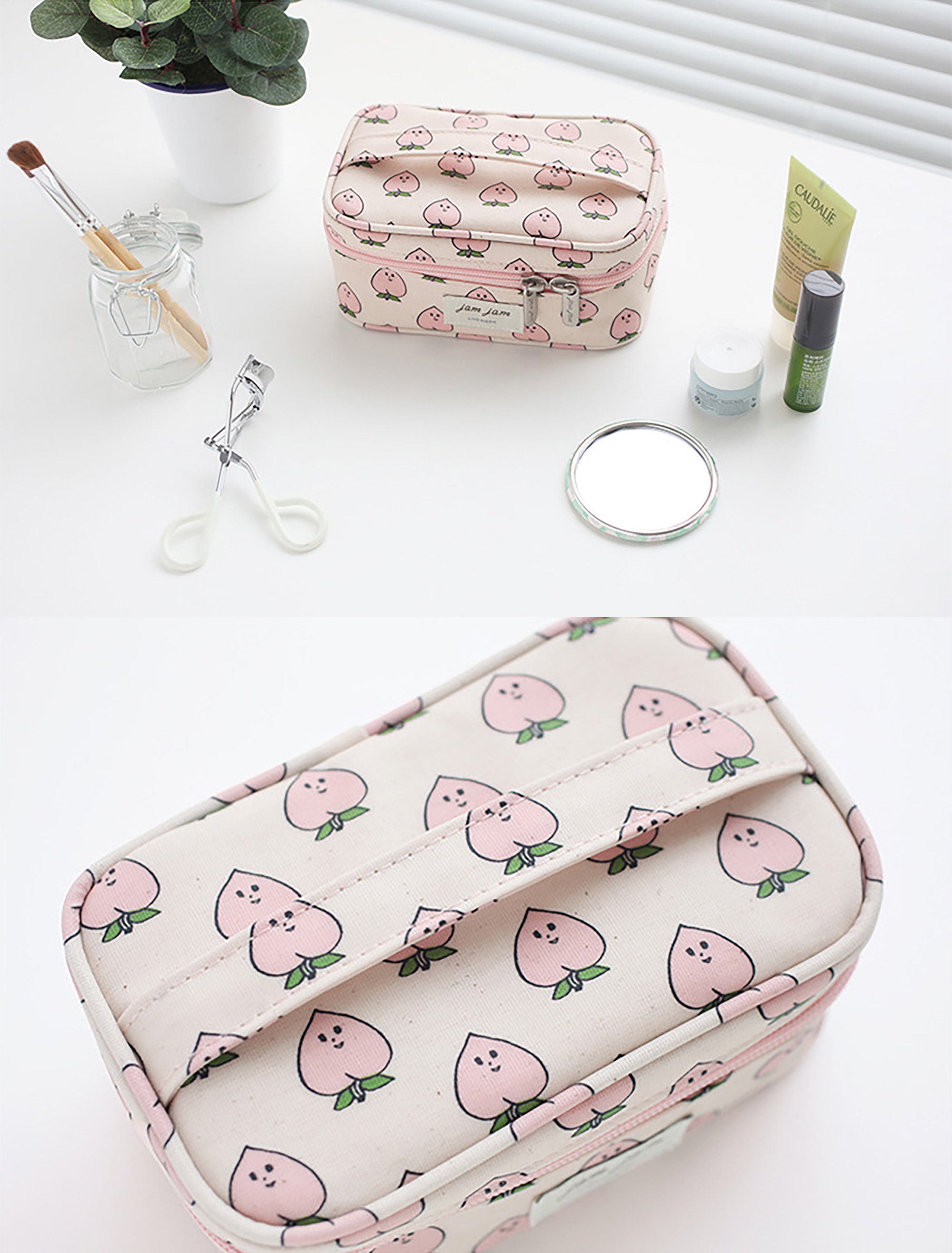 Makeup Pouch for Purse / Cosmetics Bag Small / Zipper Pouch / Etsy